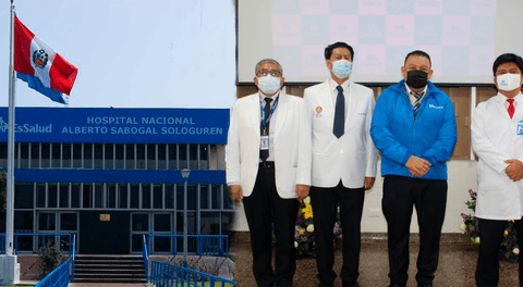 Médicos de EsSalud fueron homenajeados por el Día de la Medicina Peruana.