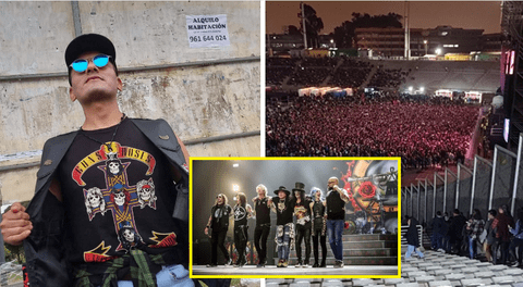 Guns N' Roses llena el Estadio San Marcos.