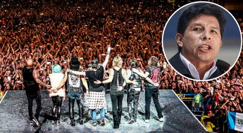 Gobierno de Pedro Castillo fue rechazado en el concierto de Guns N' Roses.