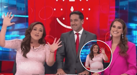 Carla Tello YA CASI da a luz y se despidió del noticiero de América TV: "Me voy de licencia"