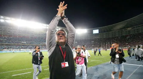Pablo Bengoechea festejó el triunfo de Alianza Lima.