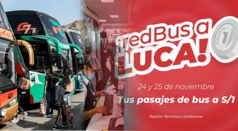 Promoción de RedBus a 1 sol