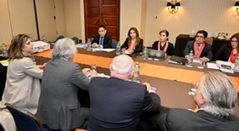 Fiscal de la Nación, Patricia Benavides se reunión con el Grupo de Alto Nivel de la OEA