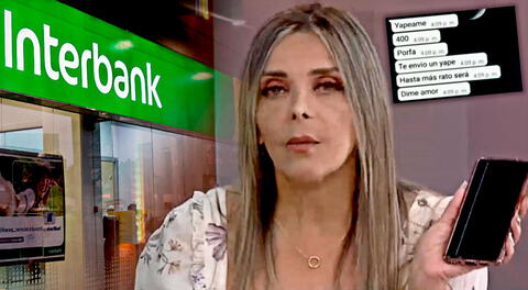 La actriz cómica denunció que la aplicación del Interbank 'es vulnerable y no sirve'.