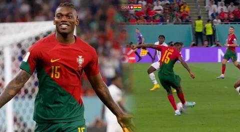 ¡El BOMBAZO definitivo! Rafael Leão anotó el tercer gol que marcó el triunfo de Portugal sobre Ghana [VIDEO]