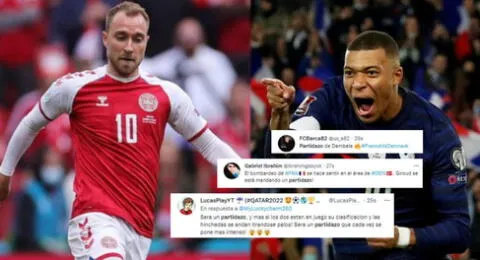 Usuarios en Twitter se emocionaron por el "partidazo" que será Francia vs. Dinamarca en Qatar 2022.
