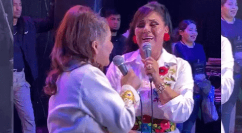 Dina Páucar se encontraba regocijándose por su aniversario.