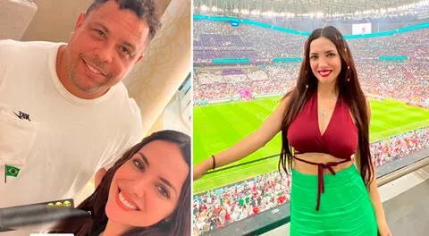 Rosángela Espinoza quedó en SHOCK tras conocer a Ronaldo en Qatar y POSÓ junto a él: "Estoy feliz"