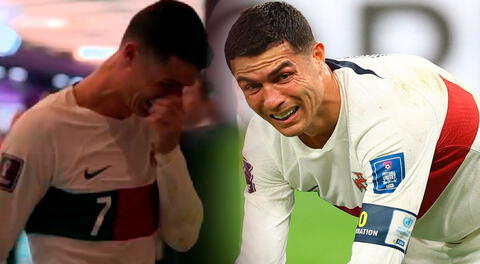 Cristiano Ronaldo se despidió entre lágrimas por perder en el Mundial.