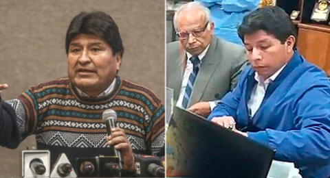 El expresidente de Bolivia, Evo Morales, indicó que la situación de Pedro Castillo es por alejarse de Perú Libre.