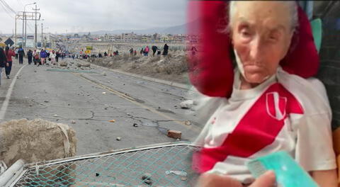 Anciana de 106 años se encuentra atrapada en carretera por manifestaciones