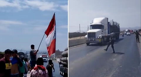 Liberan la Panamericana Norte en Virú, La Libertad.