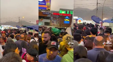 Navidad en Mega Plaza: puente peatonal luce abarrotada de gente que busca hacer compras a última hora