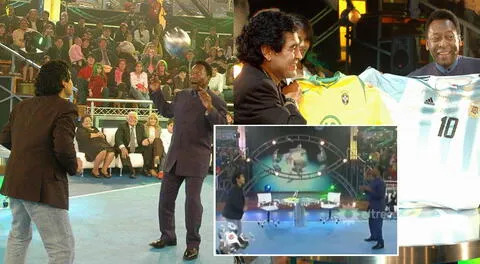 Dos de los mejores futbolistas de la historia, Pelé y Diego Maradona, se encontraron en una entrevista y no dudaron en mostrar su talento.