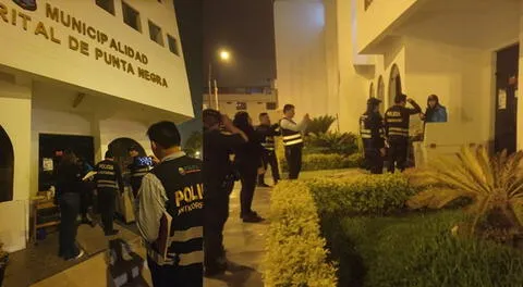 La Fiscalía Anticorrupción de Lima Sur realizó un operativo de allanamiento de inmuebles a funcionarios de la municipalidad de Punta Negra