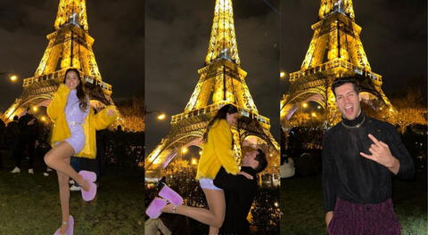 Patricio Parodi y Luciana Fuster: sus románticas fotos de Año Nuevo en la torre Eiffel