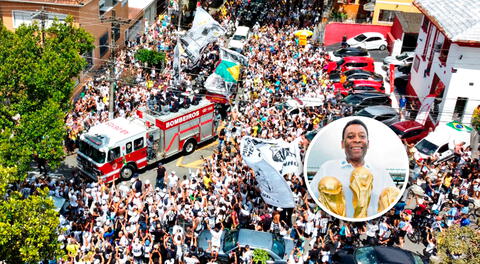 Pelé: restos del tres veces campeón del Mundo recorren las calles de Santos para el último adiós