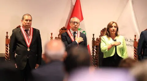 El presidente del Poder Judicial, Javier Arévalo Vela asistió a la ceremonia de la JNJ