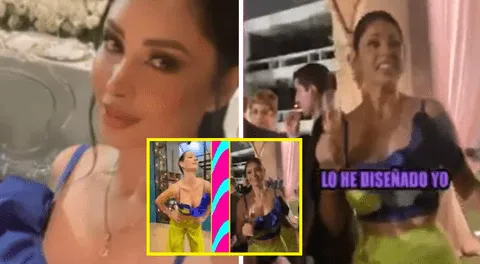 Pamela Franco es desmentida tras decir que diseñó su traje: Ya lo había usado Carmen Villalobos