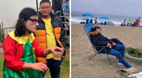 'Chilindrina Huachana' fue captada durmiendo en una conocida playa y usuarios en TikTok la trolean