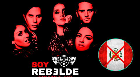 Rebelde anunció en sus redes que no contempló a Perú, Argentina, Chile, Bolivia y Ecuador como parte de su gira.