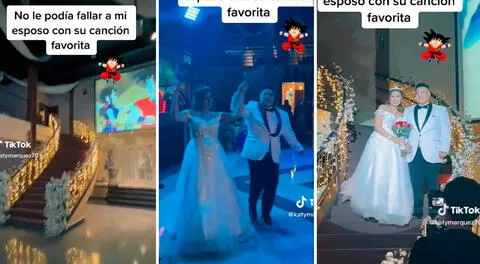 Esposa no le falla a su marido y pone canción de Dragon Ball GT en matrimonio: “Es la indicada”