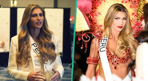 Alessia Rovegno orgullosa del Perú durante entrevista en Miss Universo 2022.