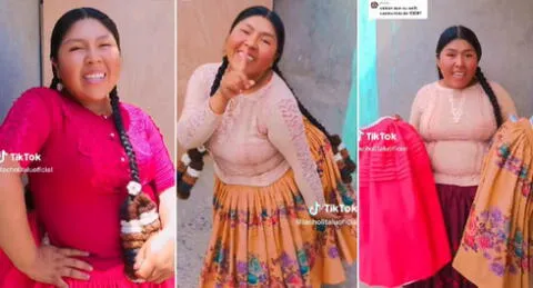 Cholita Lu es la joven puneña que ha causado sensación en las redes sociales.