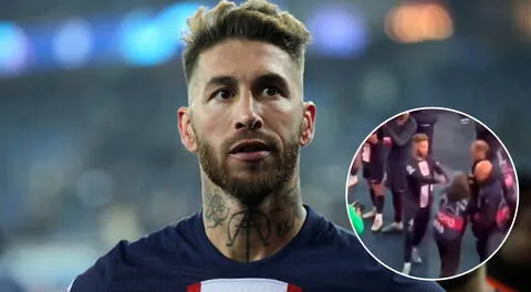 Sergio Ramos agrede a fotógrafo tras derrota del PSG ante Bayern Múnich en Champions League