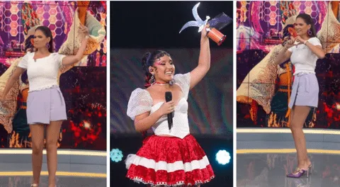 Lorena Álvarez se suma a la fiebre de Milena Warthon y baila 'Warmisitay' en set de Latina Noticias