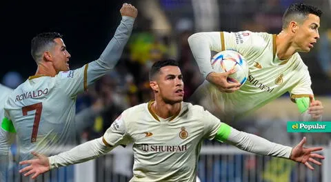 Cristiano Ronaldo anota su primer hack-trick con el Al-Nasrr en Arabia.