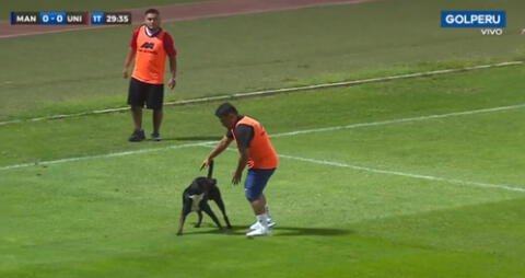 Un perro ingresó al campo de juego en pleno duelo entre Mannucci vs Universitario