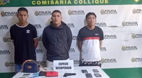Sujetos fueron trasladados a la comisaría para las diligencias.