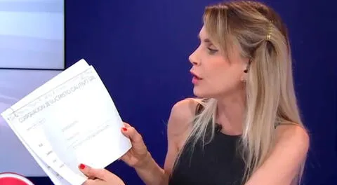 Juliana Oxenford compartió documentos en vivo.