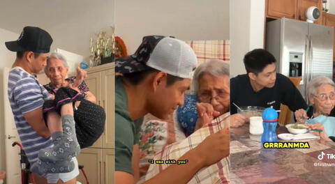 Su nieto comparte cómo cuida a su abuelita.