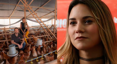 María Grazia Gamarra asustada por su granja de gallinas tras huaicos en Huarochiri