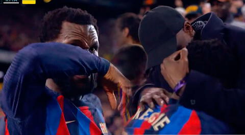 Franck Kessié anota el 2-1 en el Barcelona vs. Real Madrid, busca a su familia y se pone a llorar