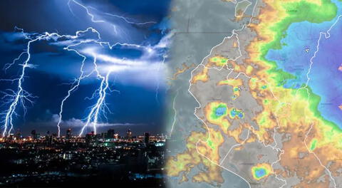 Tormenta eléctrica en aguas verdes, Tumbes, se presenció esta madrugada.