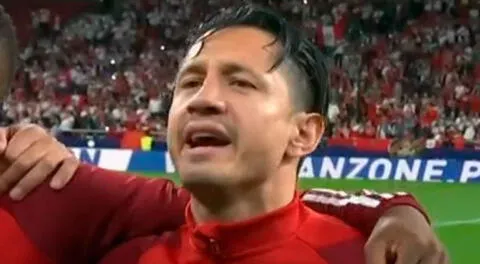 Perú vs. Marruecos: Gianluca Lapadula cantó así el himno nacional.