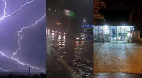 Lluvias torrenciales y tormentas eléctricas se han registrado constantemente en Piura.