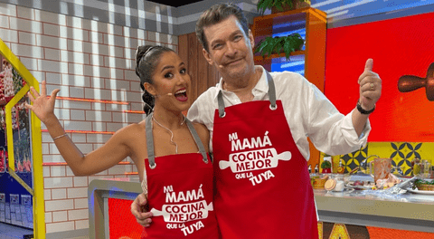 Mayella Lloclla y Sebastián Ligarde se unen para demostrar su arte culinario en 'Mi mamá cocina mejor que la tuya'