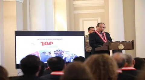 Presidente del Poder Judicial Javier Arévalo en sus cien días de gestión