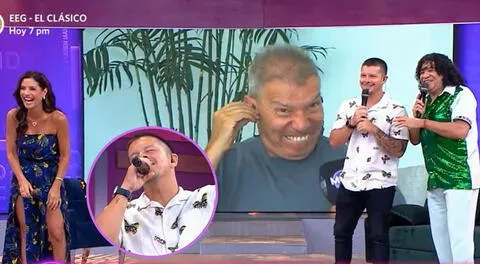 Mario Hart canta EN VIVO y así fue la divertida reacción de Raúl Romero: "¿Por qué eres así?"