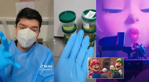 Joven en laboratorio clínico se hizo viral en TikTok con canción de película de Super Mario Bros.