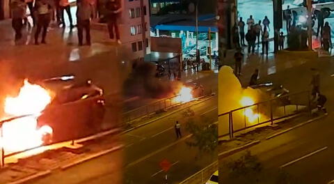 Avenida Brasil: Se reporta incendio de un carro frente al Hospital del Niño de Breña