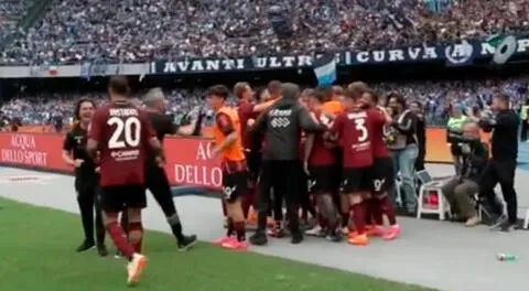 Salernitana arruinó el festejo de Napoli: Boulaye Dia puso el 1-1 y frustró el campeonato en Nápoles