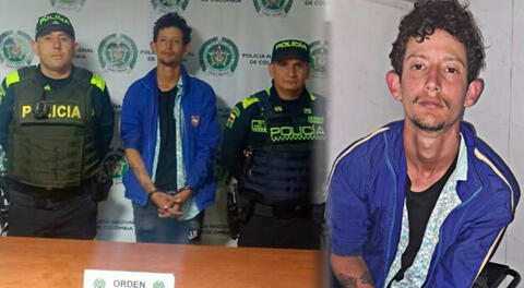 Sergio Tarache capturado por la policía colombiana.