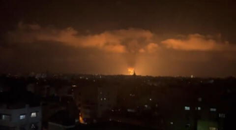 Se reportan explosiones en la ciudad de Gaza por parte de aviones israelíes