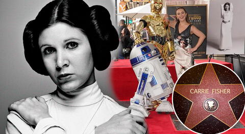 Todo sobre el drama familiar de Carrie Fisher que ensombrece su homenaje póstumo en el Paseo de la Fama