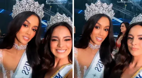 Valeria Flórez se lució en la final del Miss Perú 2023 y posó junto a Camila Escribens: "La ganadora"